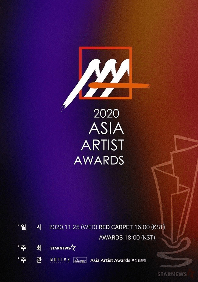 (仅翻译智孝相关部分)"2020 asia artist awards"公布投票中间统计