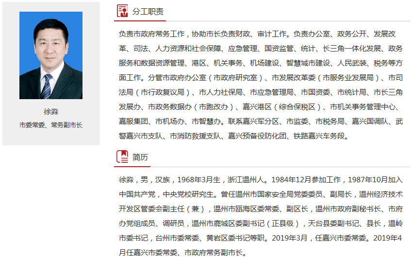 据浙江省纪委监委消息:嘉兴市委常委,副市长徐淼涉嫌严重违纪违法