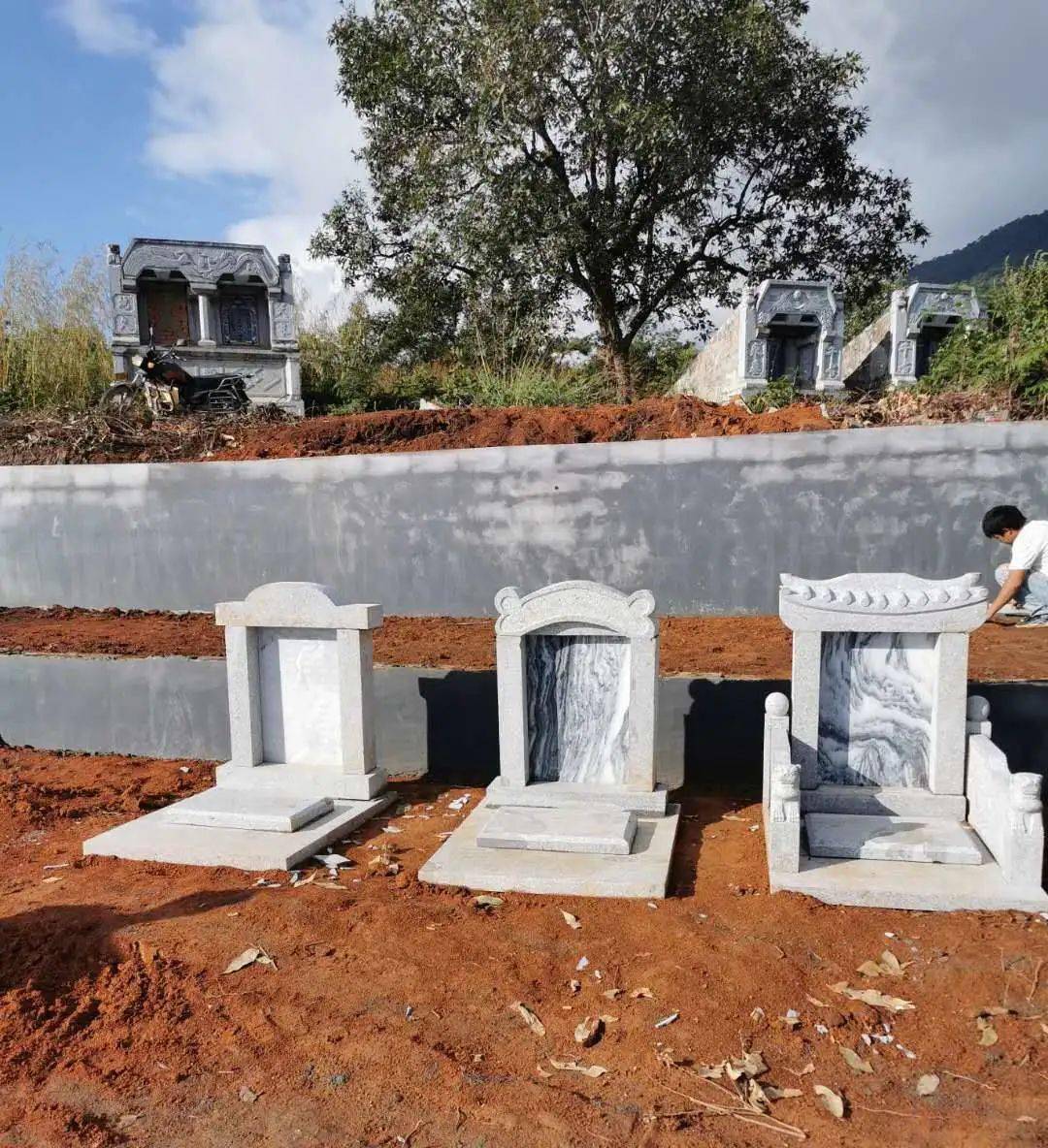 邦东乡首个村级公益性公墓初步建成