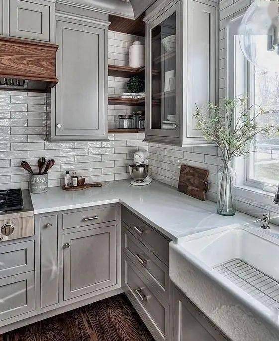 厨房转角设计成弧度这个太有心机了