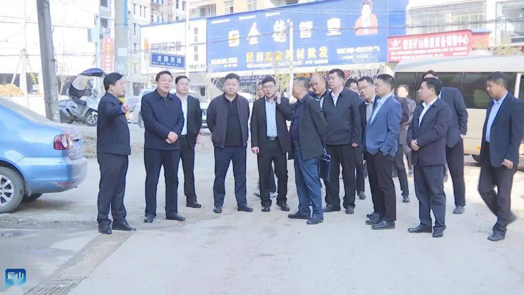 县领导吴柏林,吴涛,金大德,焦汉雄陪同调研.