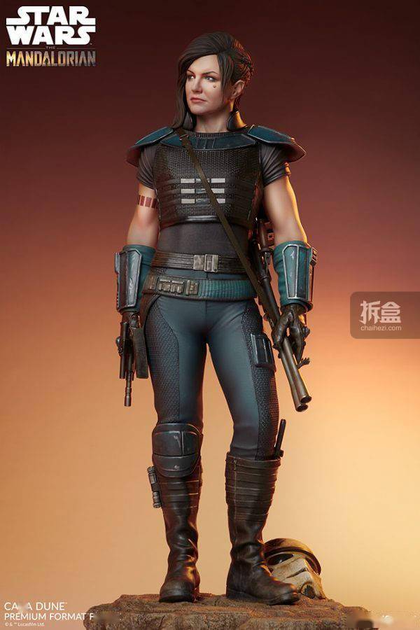 sideshow星战剧集曼达洛人caradune卡拉19寸雕像