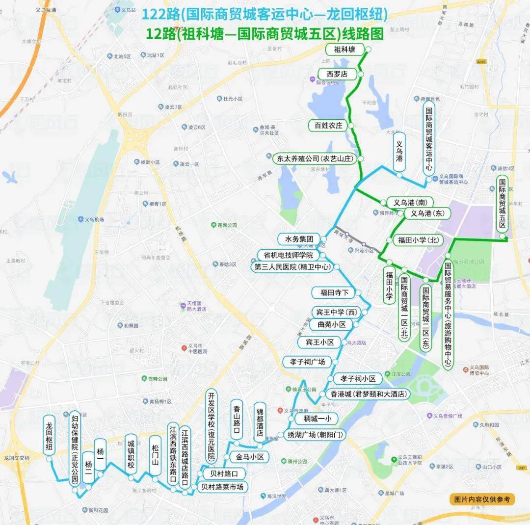 义乌816公交车路线图图片