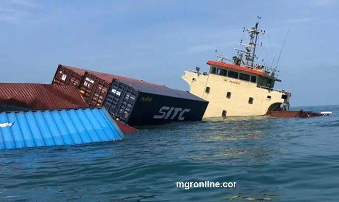 suntud samut 3"货船发生搁浅,当时该船正驶往林查班港(laem chabang)