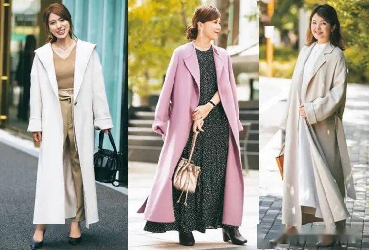 日本女性秋季大衣穿搭欣赏