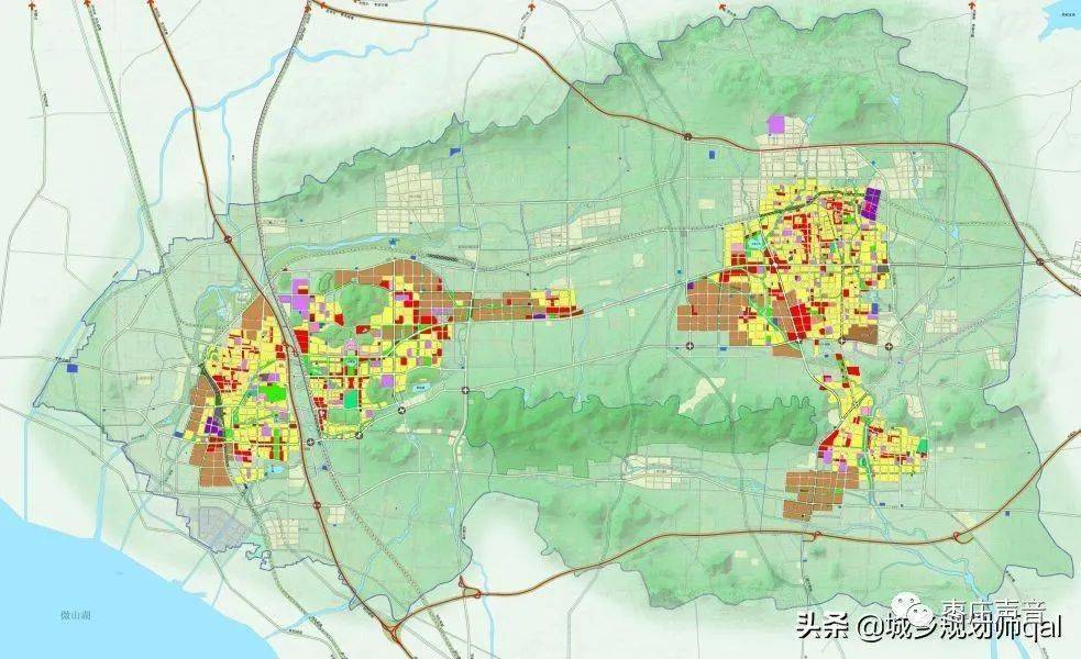 枣庄2030年城市规划图图片