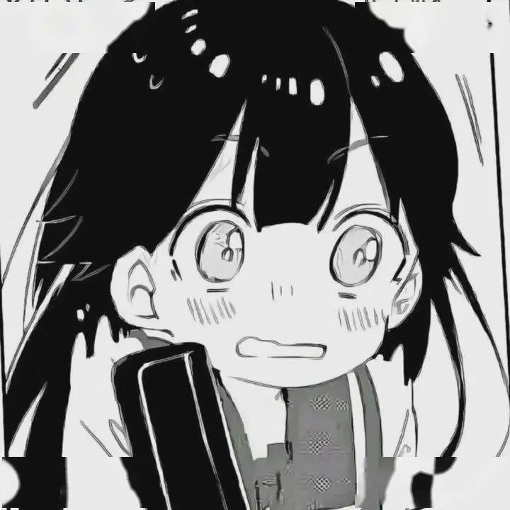 1101一波丧丧的黑白动漫头像