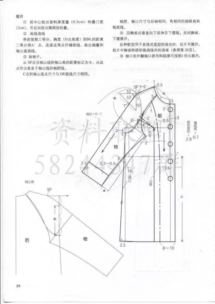 18款冬季大衣结构纸样裁剪图!