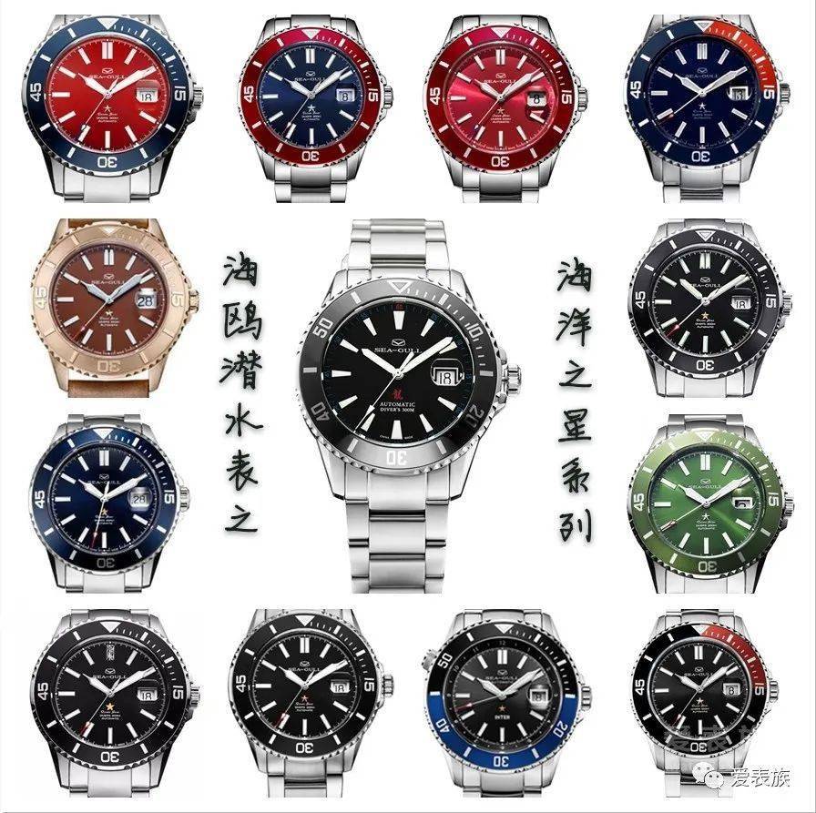 海鸥海洋之星潜水系列之龙王潜水表