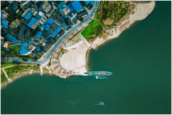 朱军 摄这处渡口与重庆绕城高速,212国道北碚朝阳大桥等交通节点形成