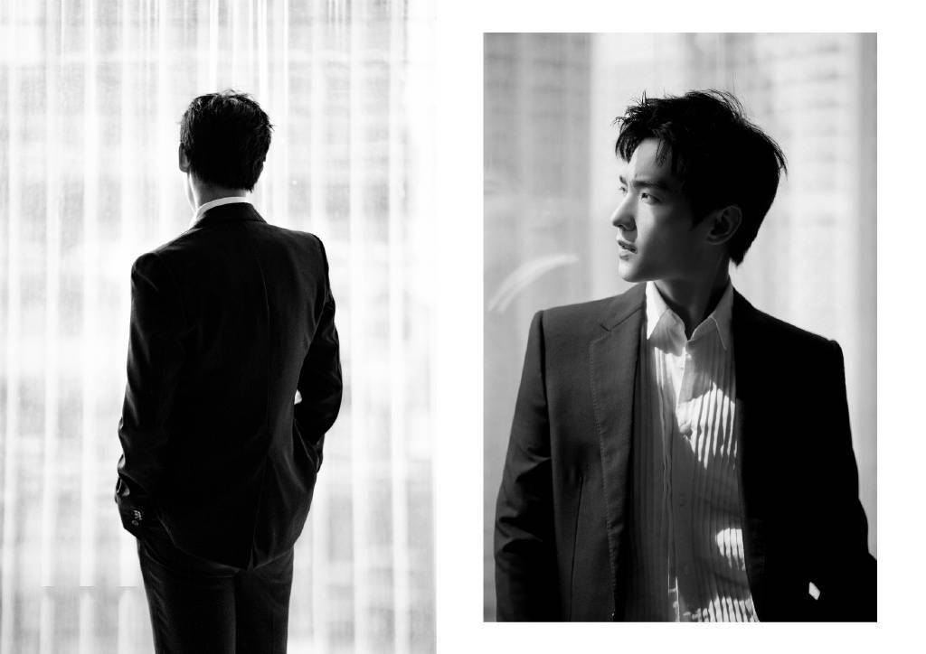 杨洋西装造型花絮照掉落 黑白滤镜尽显高级质感