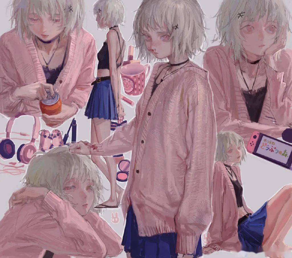 画风独特辨识度高色感和意境都是一绝国人画师群青打火机