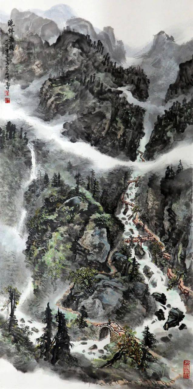 何兆明《唐人马球图》 陈烈《春韵》 卜敬恒书法对联 周德华书法