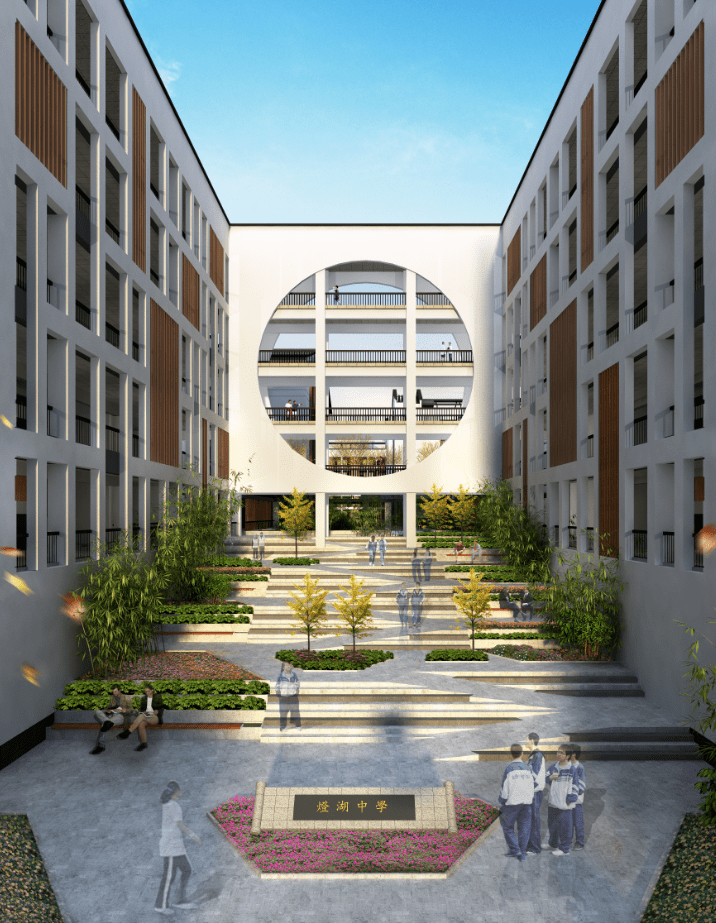 2100个学位建42个班桂城千灯湖最大公办中学封顶明年投用