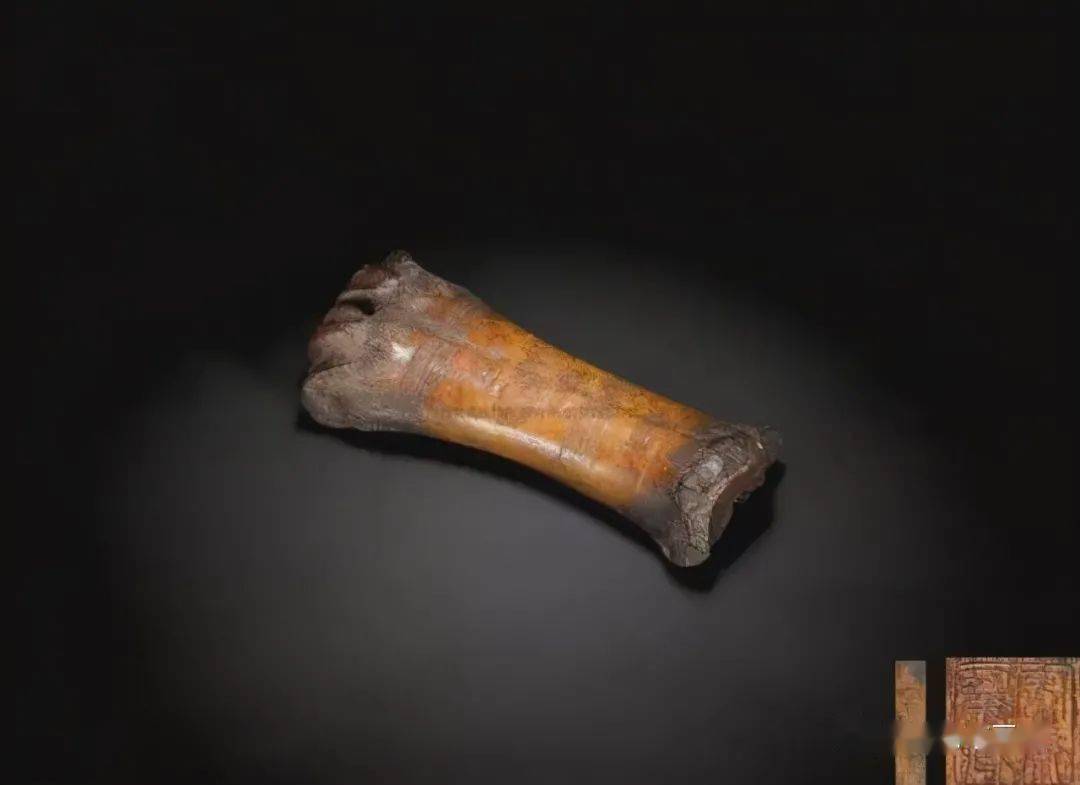 清 虎骨镇纸清 犀角雕莲花镇纸清 铜鎏金太狮少狮镇纸清 犀角原形器