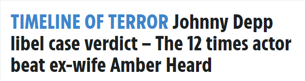 惊天惨败法院认定德普酗酒吸毒疯狂殴打前妻十几次