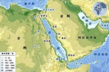 亚非分界线地图图片