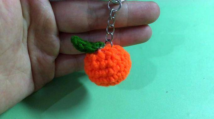 小橘子挂件的钩织教程