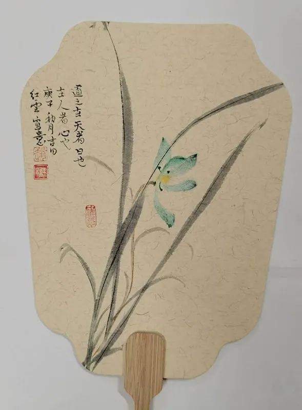 静海文化静海书画院院长赵红云作品欣赏团扇