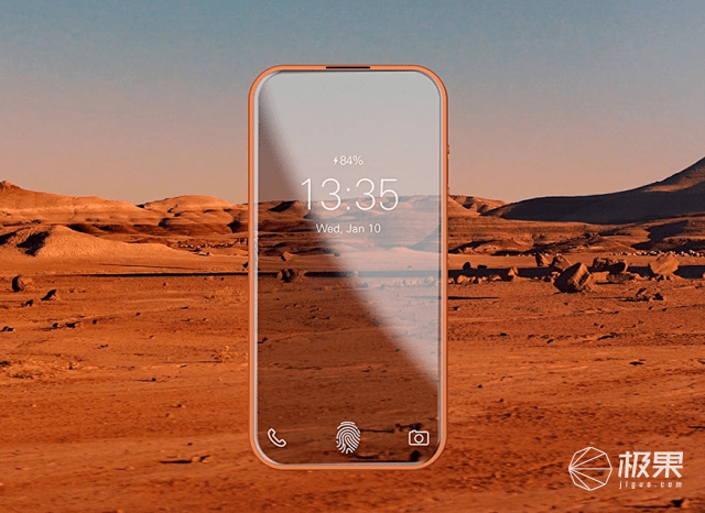 既科幻又搞笑曲面概念手机实现屏幕透明方式很奇葩