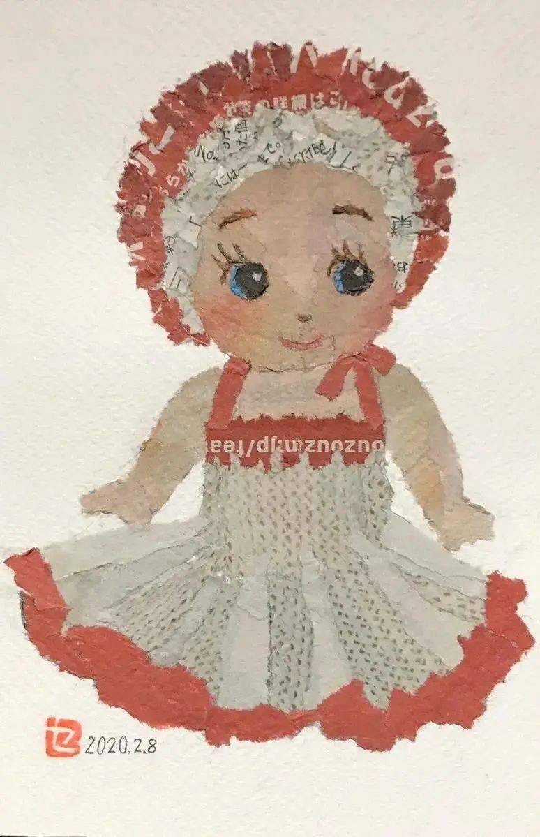 新闻日本91岁奶奶的旧报纸手工作画火了日本网友直呼天赋爆强