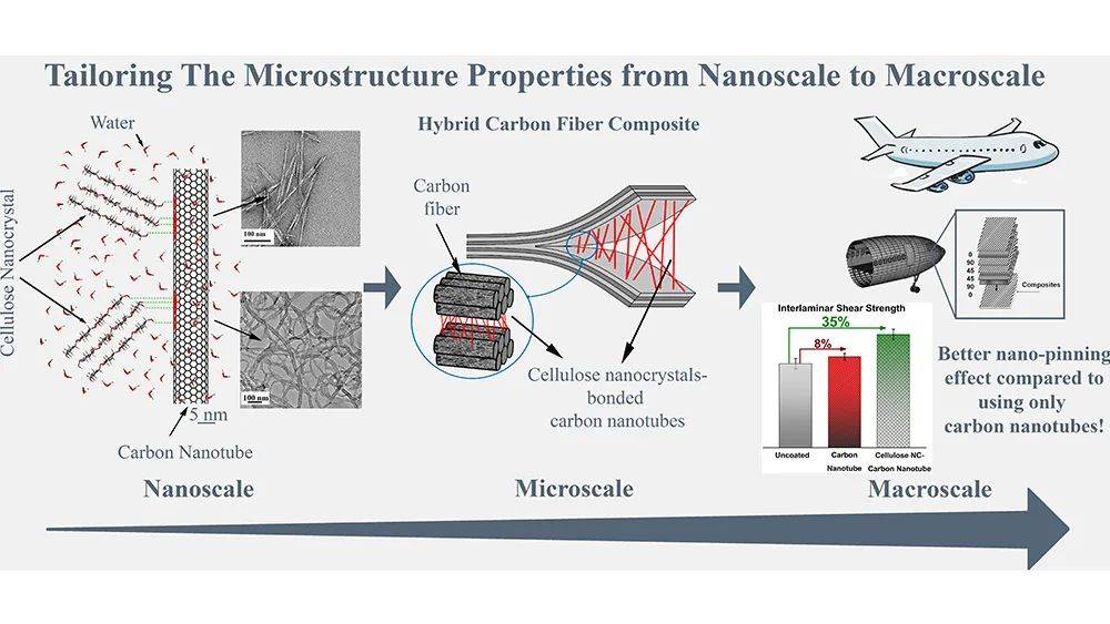 源自回收木材廢料的納米晶使碳纖維複合材料更加堅韌_纖維素