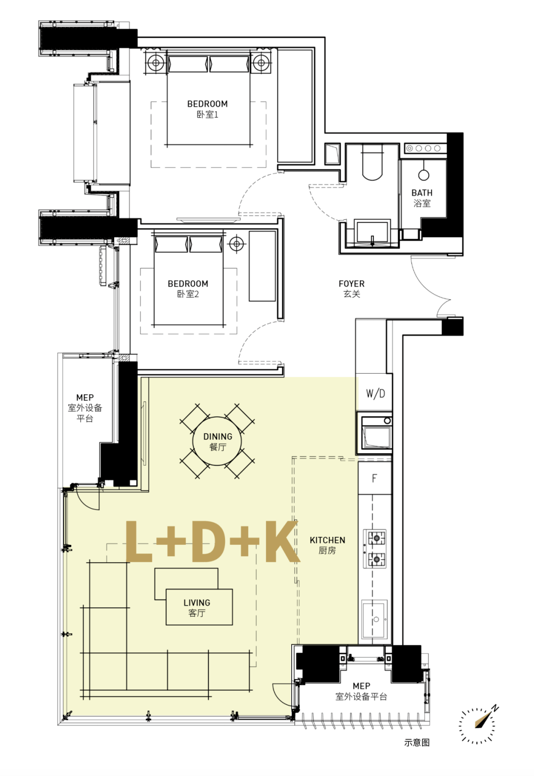 新静安中兴路一号面积48㎡100㎡200㎡总价650万1200万1600万丨精装