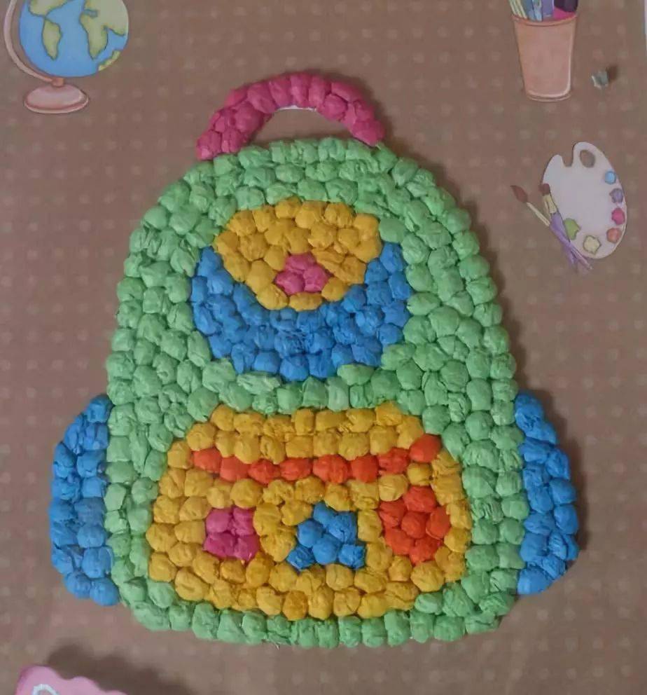 幼儿园揉纸画,搓纸画大全!