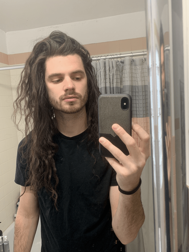 一群喜欢留长发的男生各种po自拍有些居然性感又妩媚啊