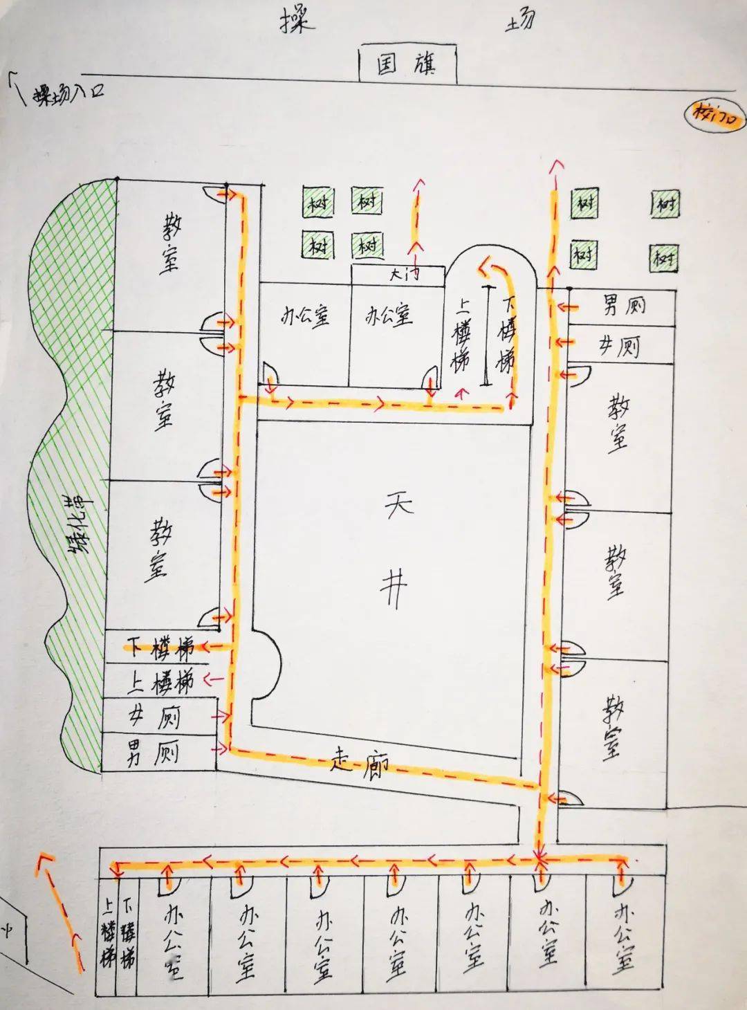 东方中学消防逃生路线比赛结果