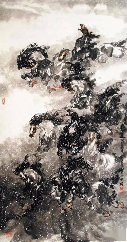 发展中的甘肃省书画研究院之五——西部画马大家刘大林_作品