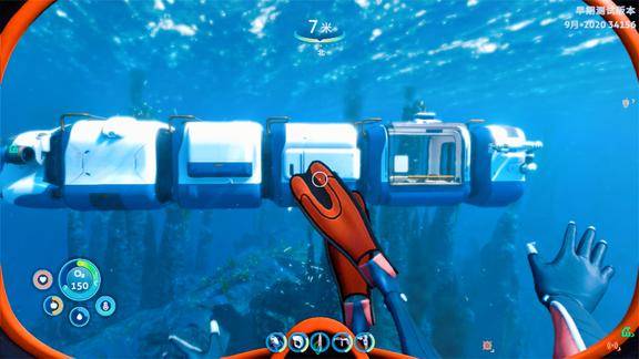 深海迷航2零度之下18组装完整的海蛟号列车可以去深海浪了