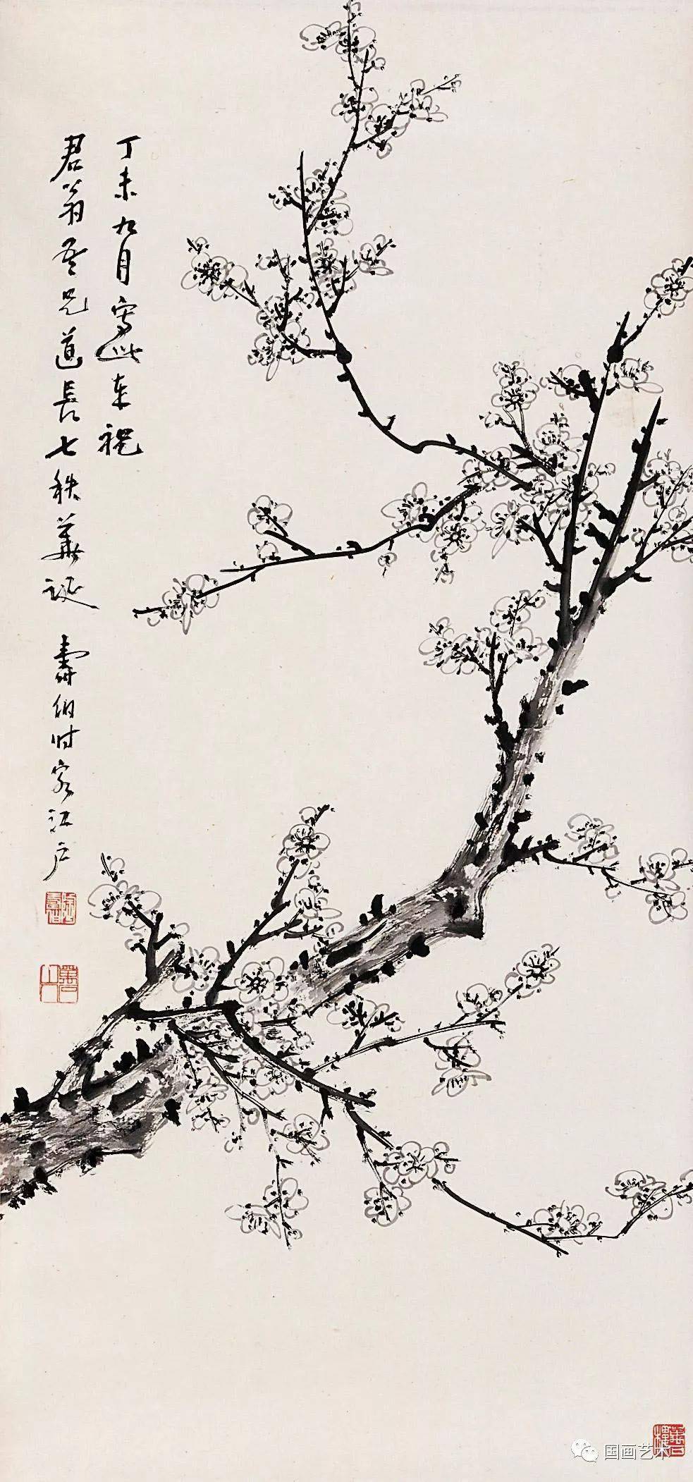 画梅圣手陶寿伯梅花作品欣赏