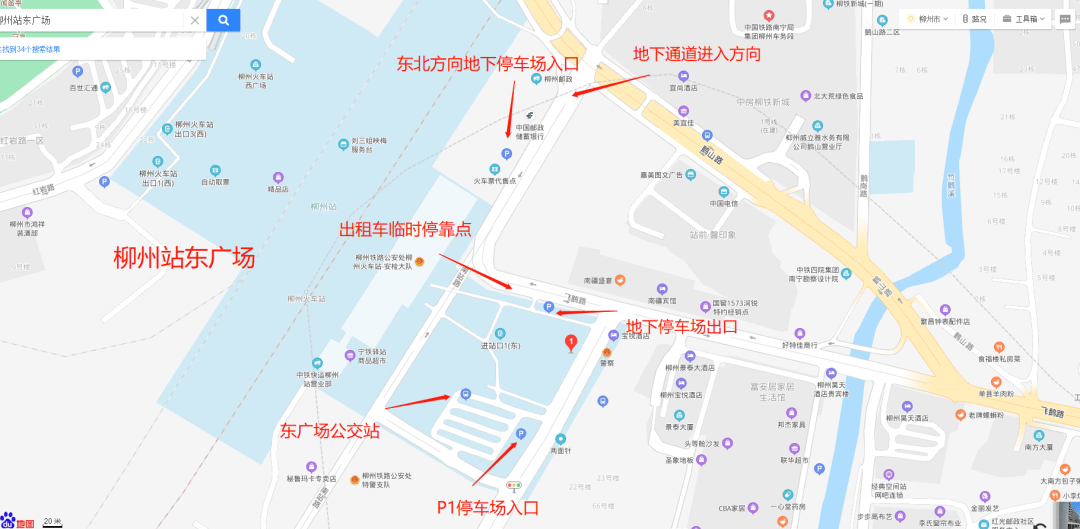 柳州南站平面图图片