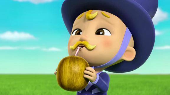 汪汪队韩丁那市长喝了金色的椰子变成了一个小宝宝真可爱