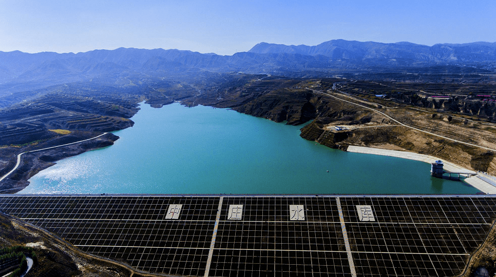 建成后的中庄水库(2018年10月摄)建成后的中庄水库(2019年6月摄)固原