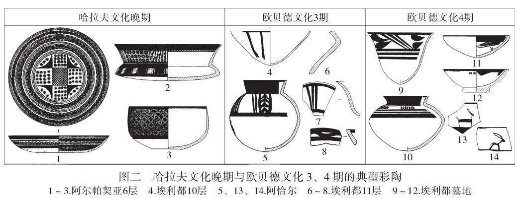 哈拉夫文化和欧贝德文化的彩陶在质地和风格上迥然不同.