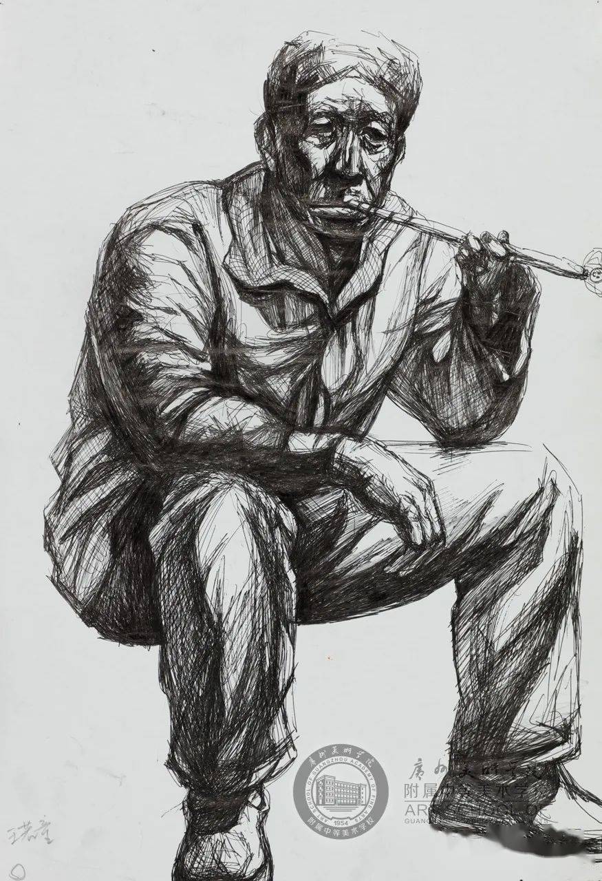 必看广美附中2020届毕业优秀速写作品欣赏