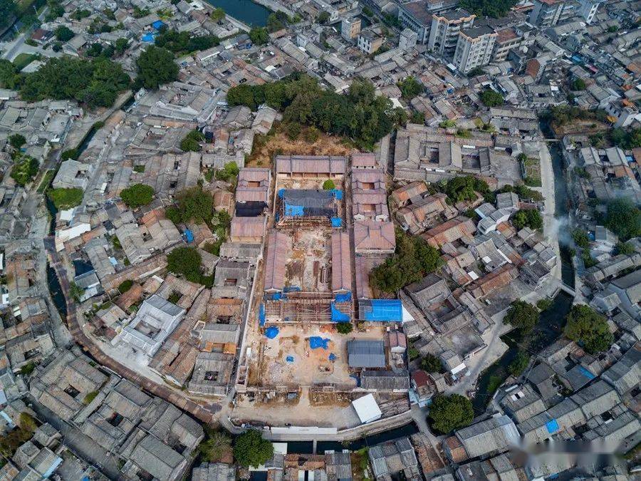 航拍修缮中的普宁学宫最新航拍图来了