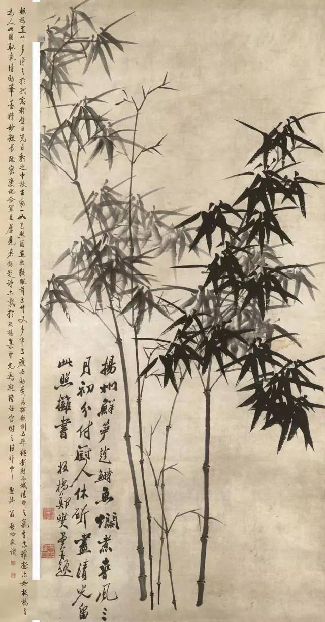 千年经典，中国绘画大师们笔下的墨竹_五代