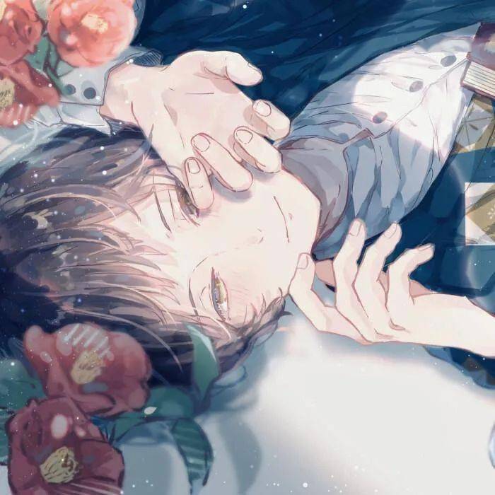 动漫男生头像我好想你我还闭着眼流泪我还装作无所谓