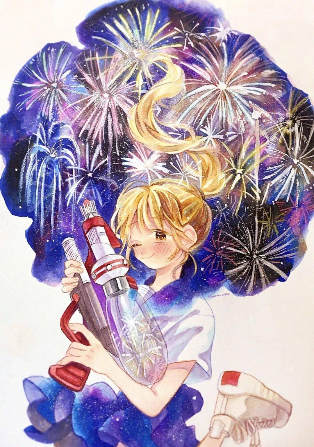 马克笔插画 |小正太与女孩 q版动漫卡通人物手绘 新手入门