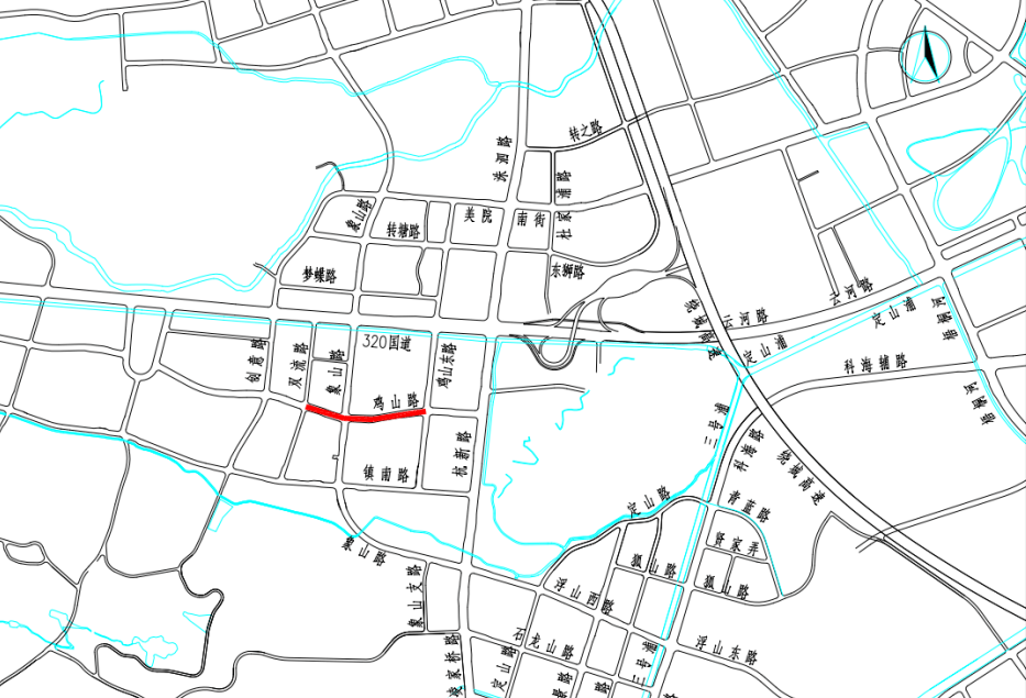 项目位于西湖区转塘街道,南起良南路,北至四何路,宽