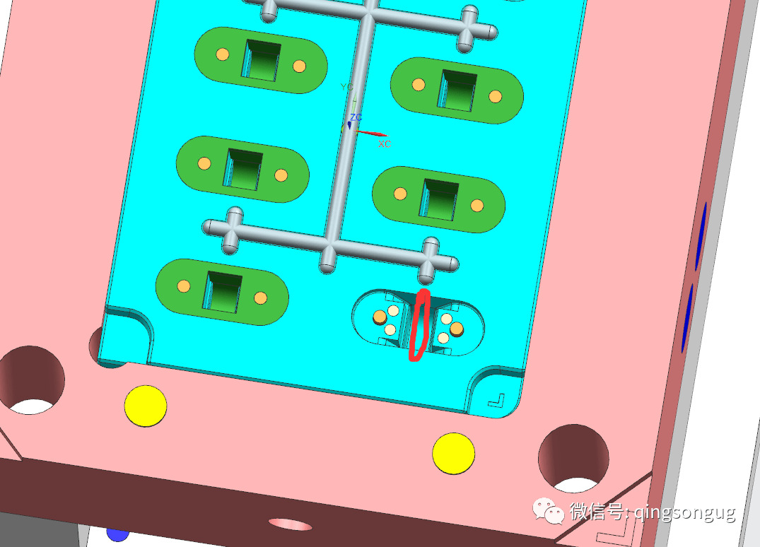 上下分模的简易模具1x8穴全3d设计才300元一套真是白菜价格