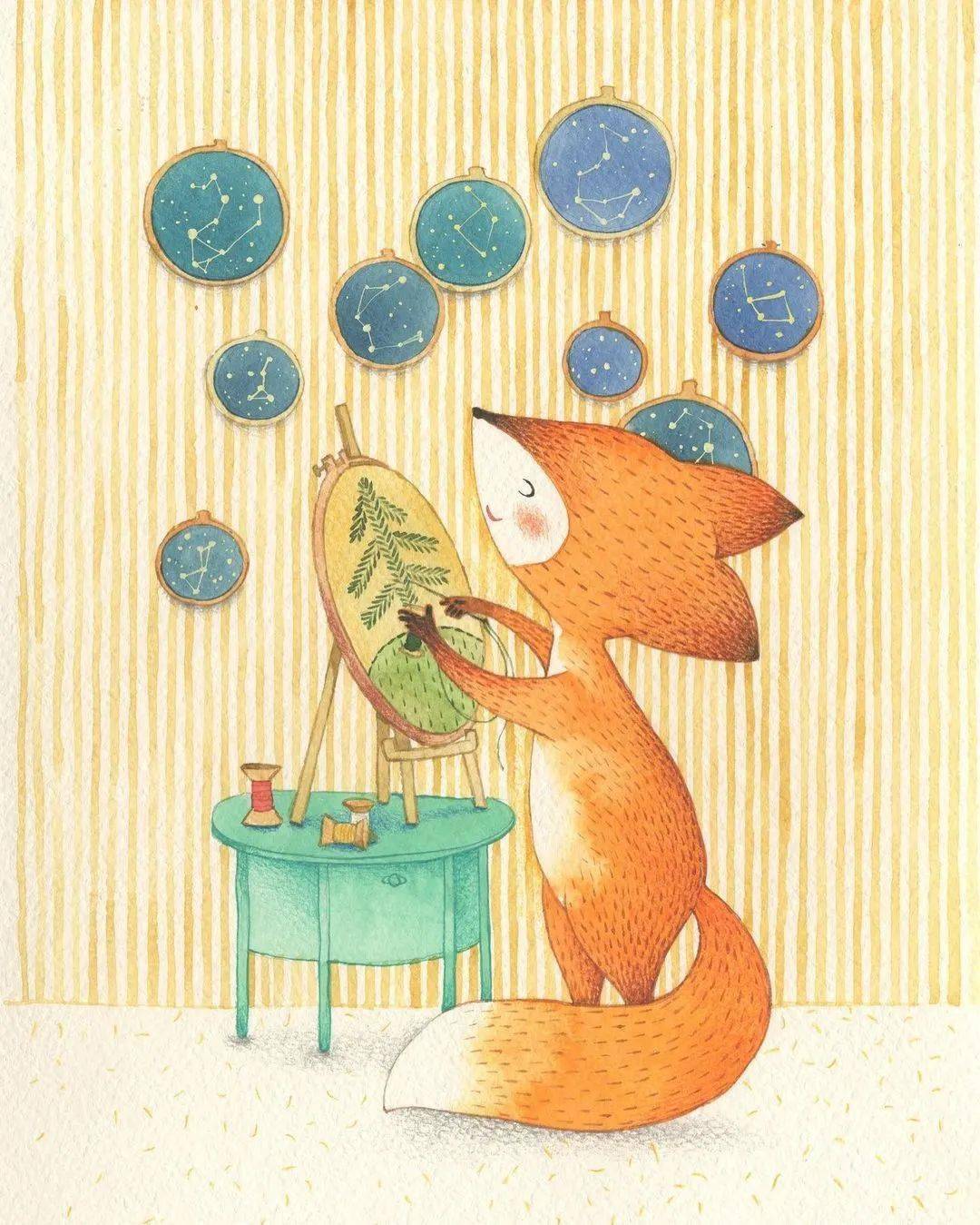 很治愈的暖意插画你爱这个画风吗