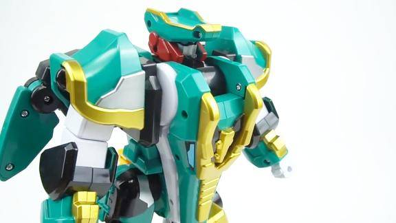 25鳄鱼变形机器人 大战 黄金龙战士 变形体鳄鱼惨败