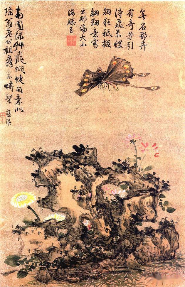 明代名家蓝瑛花鸟册页欣赏