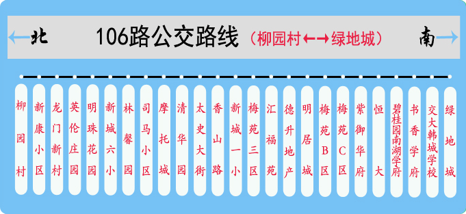 韩城103路公交车路线图图片