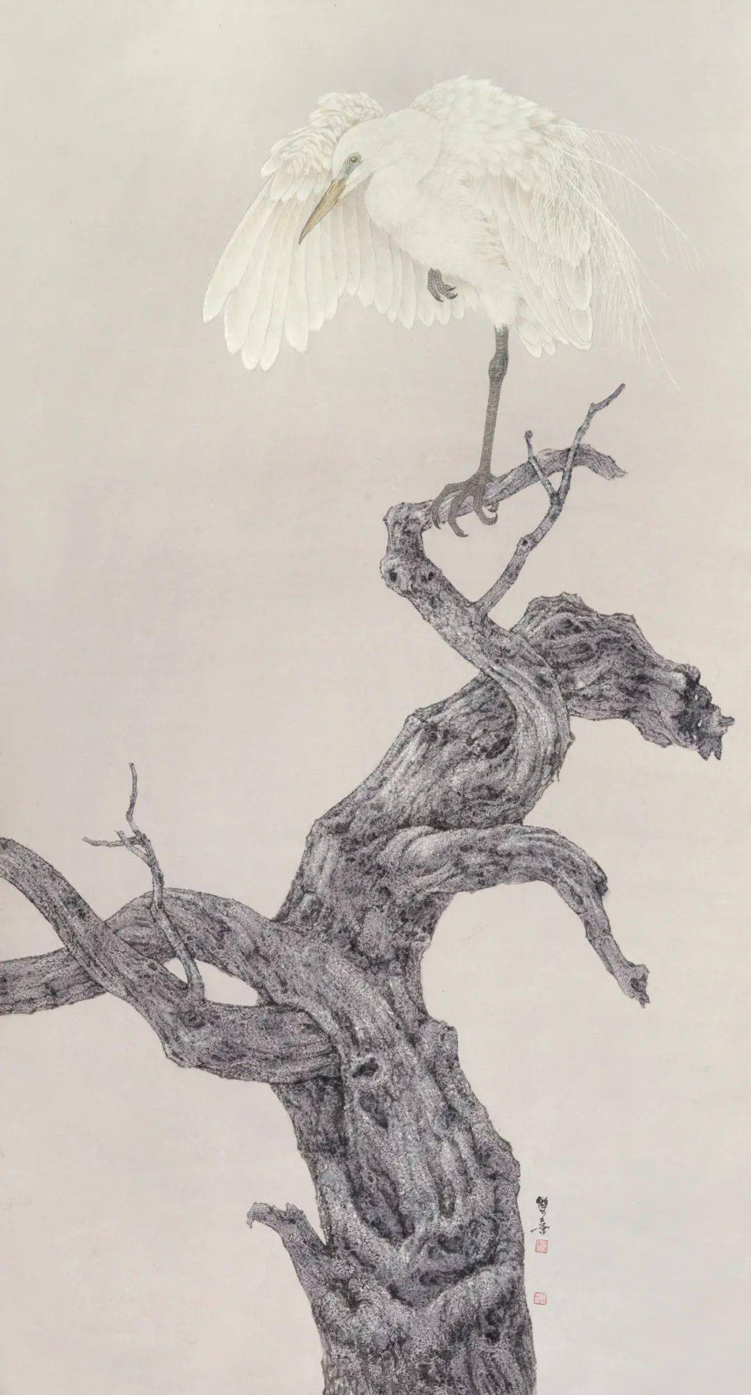 鲁双喜2017年作品 《孤独百年2》鲁双喜2019年作品 《瑞雪双骄》