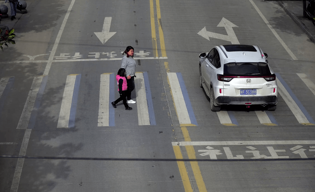 康县行人乱闯红灯不礼让行人违法行为大曝光